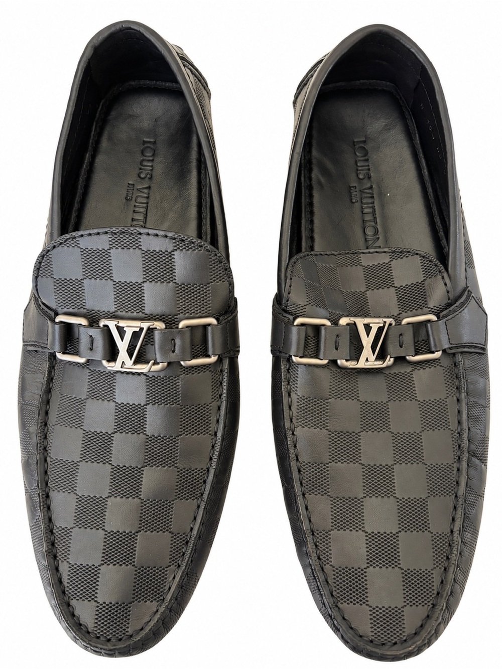Louis Vuitton Hockenheim Damier Graphite Moccasins LV 10.5